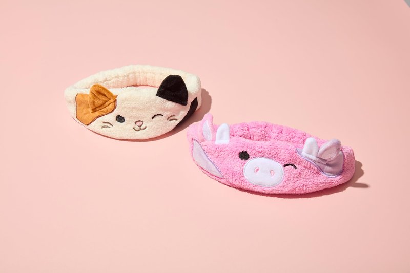 TONYMOLY x Squishmallows Patty Plush Headband – Soft & Cozy Hair Accessory for Skincare, Makeup, and Relaxation – Cute, Gentle, and Functional