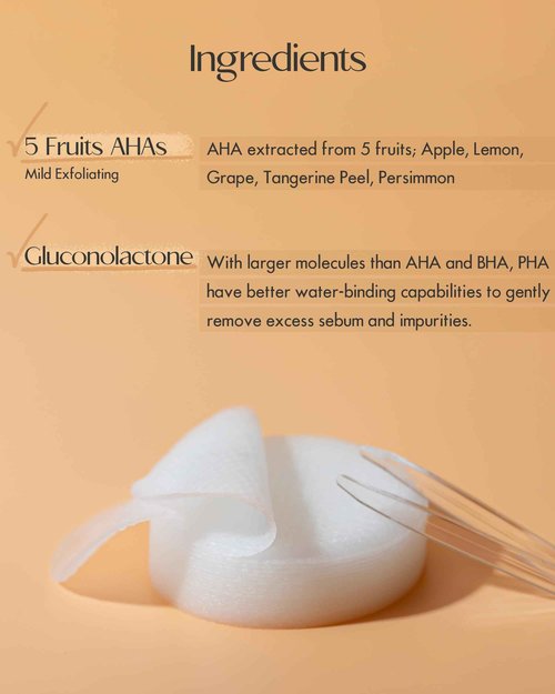 SKINCURE Sandawha Vitamin C Toner Pad - Korean Skincare Radiance-Boosting Vegan Pads with 2% Ascorbyl Glucoside, Niacinamide, AHA & PHA for Gentle Exfoliation, 60 Pads