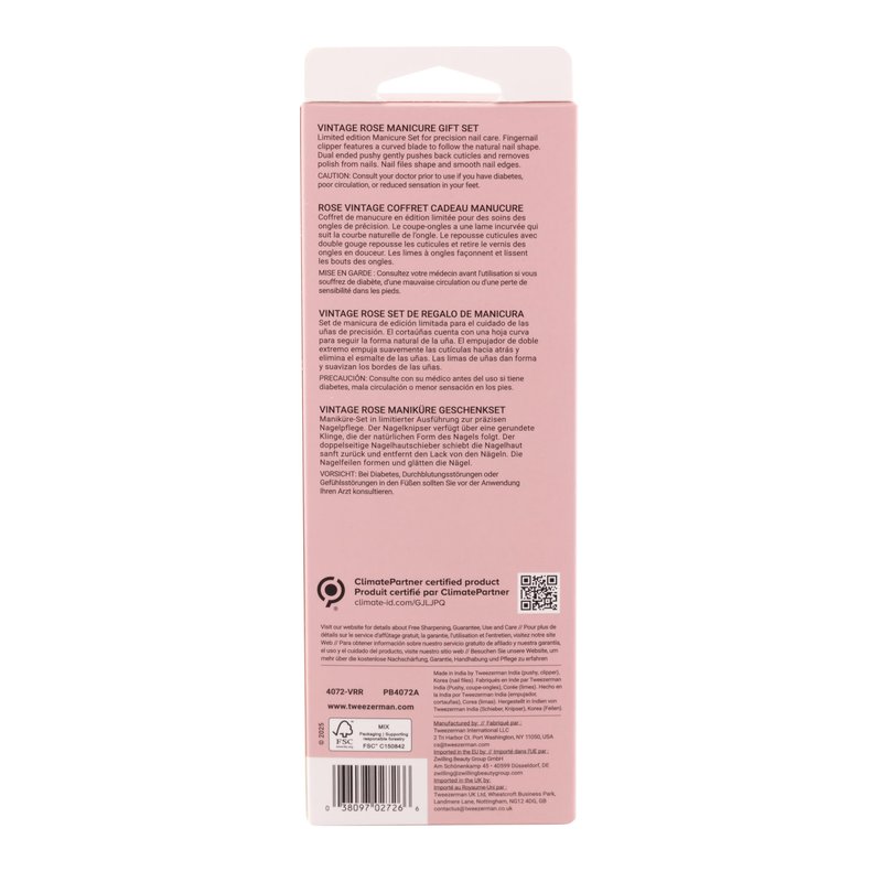 Tweezerman Vintage Rose Manicure Gift Set