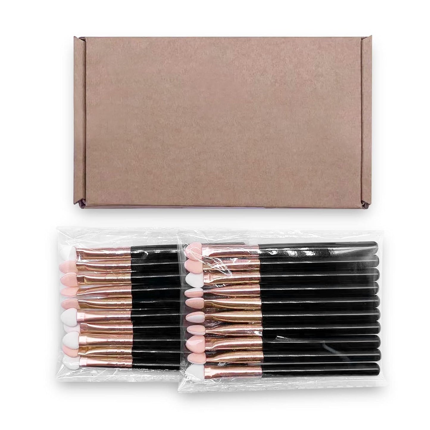 Makeup Brushes Set for Women Professional,UorPoto 10Pcs Sponge Eyeshadow Brush Sets Applicator Double Sided reusable