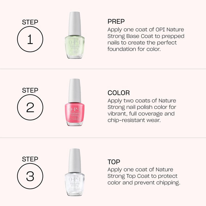 OPI Nature Strong Give a Garnet | Opaque Dark Red Crème Natural Origin Nail Polish | Plant Based, Vegan, Cruelty Free