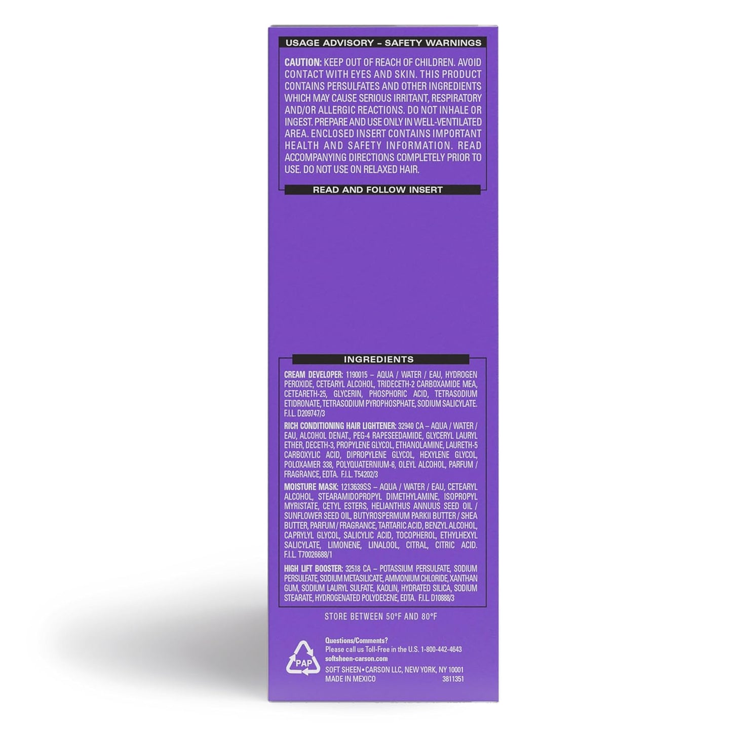 SoftSheen-Carson Interbeauty Dark and Lovely® Uplift Bleaching Kit with Powder, Developer, and Toner for Blonde Hair
