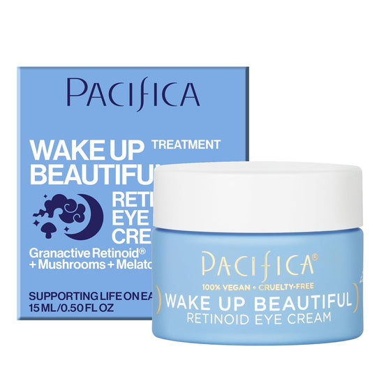 Pacifica Glow Baby Brightening Eye Cream – Vitamin C Under Eye Cream for Dark Circles & Puffiness, Caffeine-Infused Eye Brightener for Tired Eyes Fragrance-Free 0.5 oz Clean Vegan Dermatologist Tested