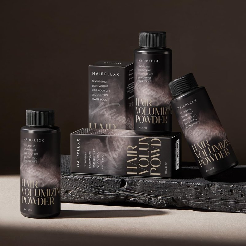 Hairplexx Hair Volumizing Powder - Instant Texturizer & Root Lifter for Fine, Thin, Oily Hair | Easy Application, Natural Ingredients