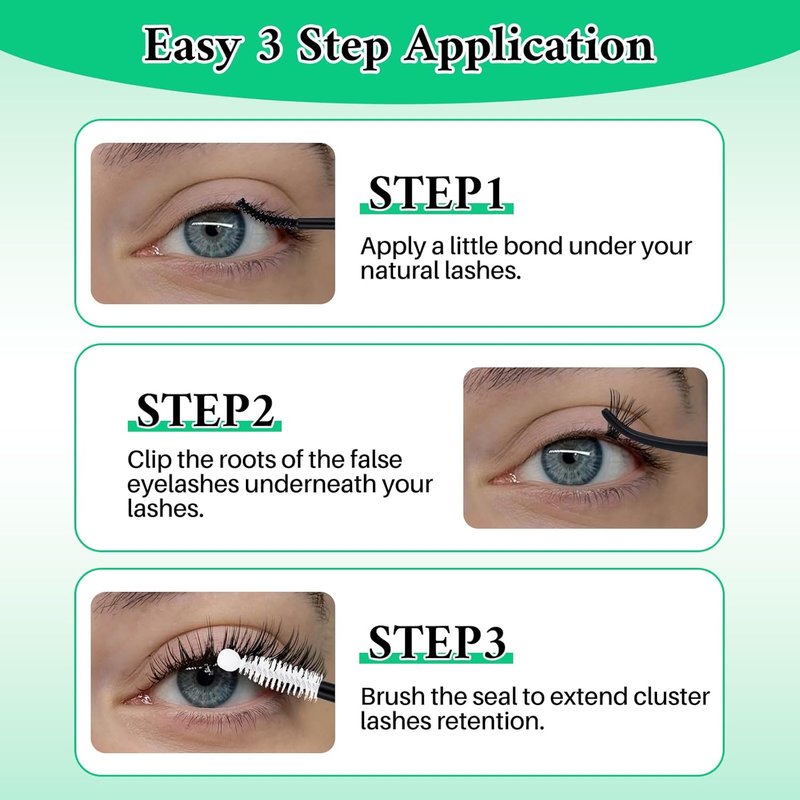 Lash Clusters Kit - Wispy Eyelash Extensions with Bond, Seal & Tools | 1170 Pcs, 7 Boxes