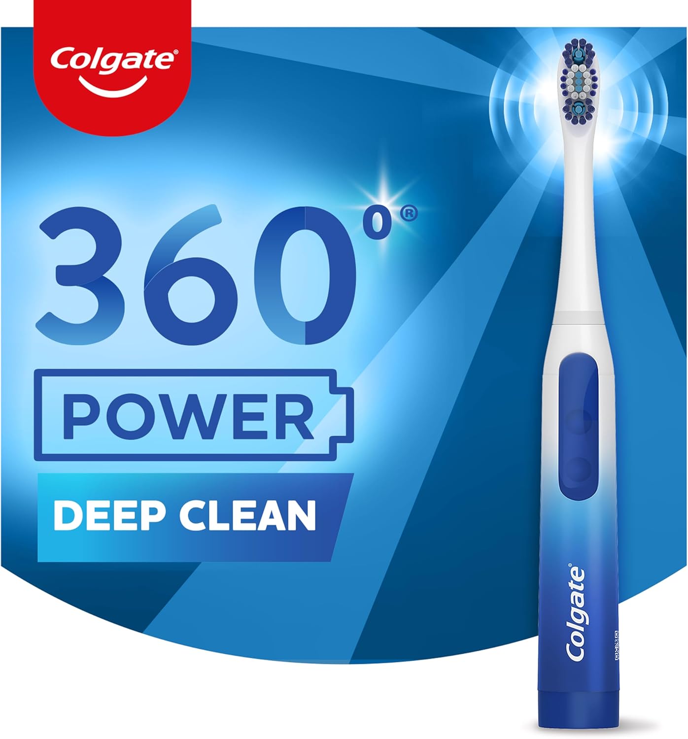 Colgate 360 Floss Tip Sonic Powered Battery Toothbrush Refill Pack - 2ct