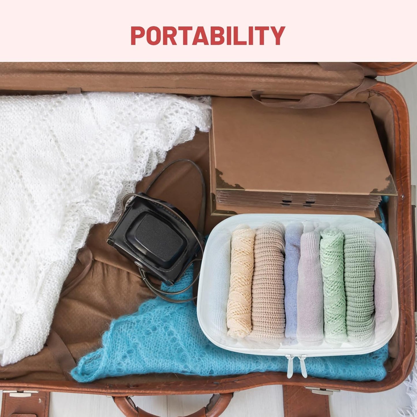 Clear Hard Shell Zipper Case - 3 Pack Transparent Waterproof Storage Pouches | 8x9" Travel Makeup & Snack Organizers