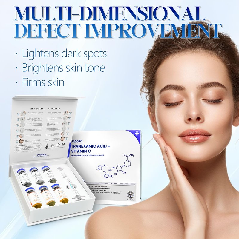Tranexamic Acid Serum, Gold Vitamin C, Dark Spots, Pigmentation serum, Improves the Appearance, Anti-Aging Serum, Suitable for All Skin Types, Skincare, Repairs and Comforts, Reduces Wrinkles (1PC)