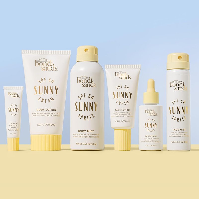 Bondi Sands Sunny Spritz SPF 60 Body Mist - Hydrating Sunscreen Spray, Water-Resistant, 5.64 Oz
