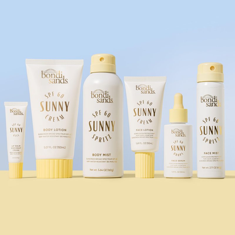 Bondi Sands Sunny Spritz SPF 60 Body Mist, Nourishing + Hydrating Broad Spectrum Sunscreen Spray, Dermatologist-Approved, Water-Resistant, 5.64 Oz