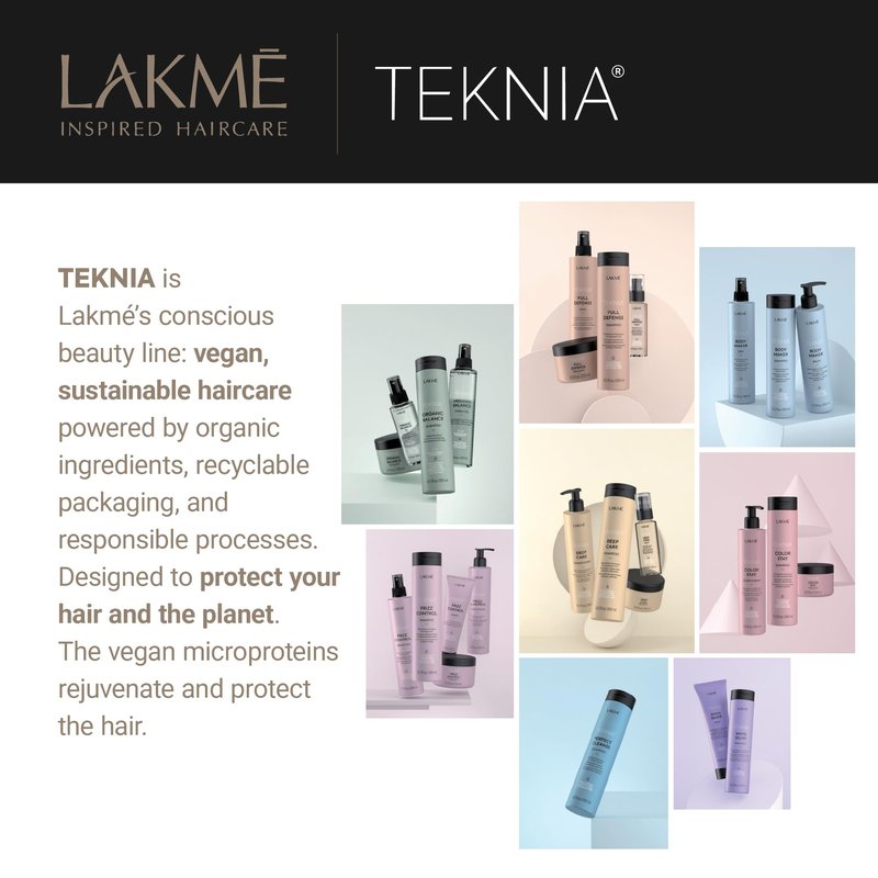 Lakmé Teknia Deep Care Shampoo, Repairing Shampoo for Damaged Hair, 10.2 Fl Oz