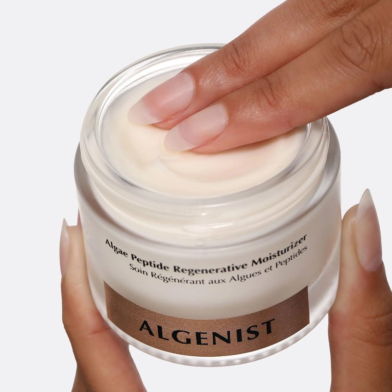 Algenist Algae Peptide Regenerative Face Moisturizer - Lightweight Hydrating Gel Face Cream with Alguronic Acid - Visibly Improves Tone, Texture & Skin Barrier Support - Peptide Skin Care (2 Fl oz)