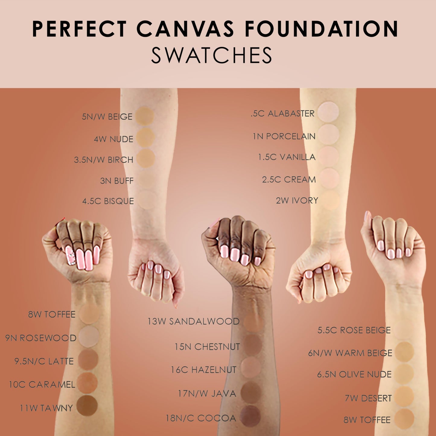 Temptu Perfect Canvas Hydra Lock Foundation, Olive Nude, 1 Fl Oz