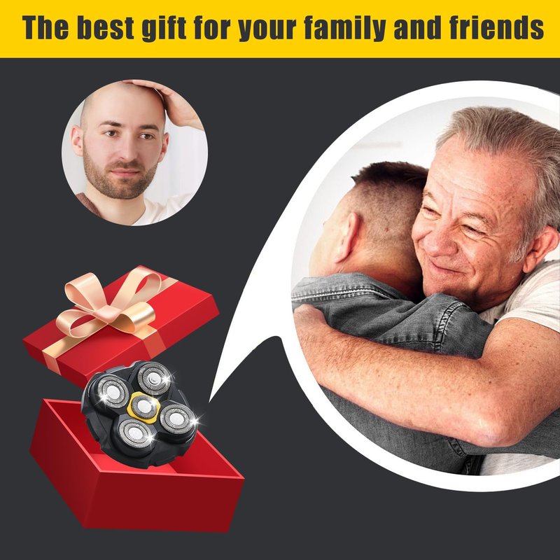 Shaver Replacement Heads Compatible with Microtouch Titanium Head Shaver, for Bald Men 3 Pack