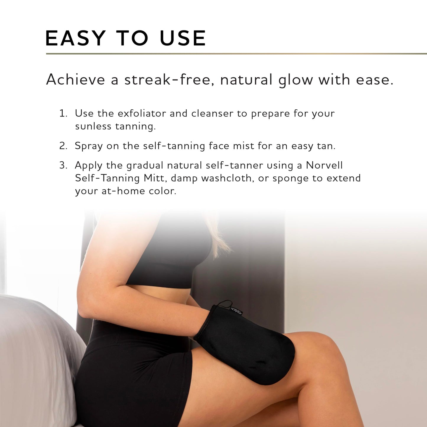 Norvell Venetian Self Tanner Maintenance Kit, 4 Pieces to Enhance Your Tan