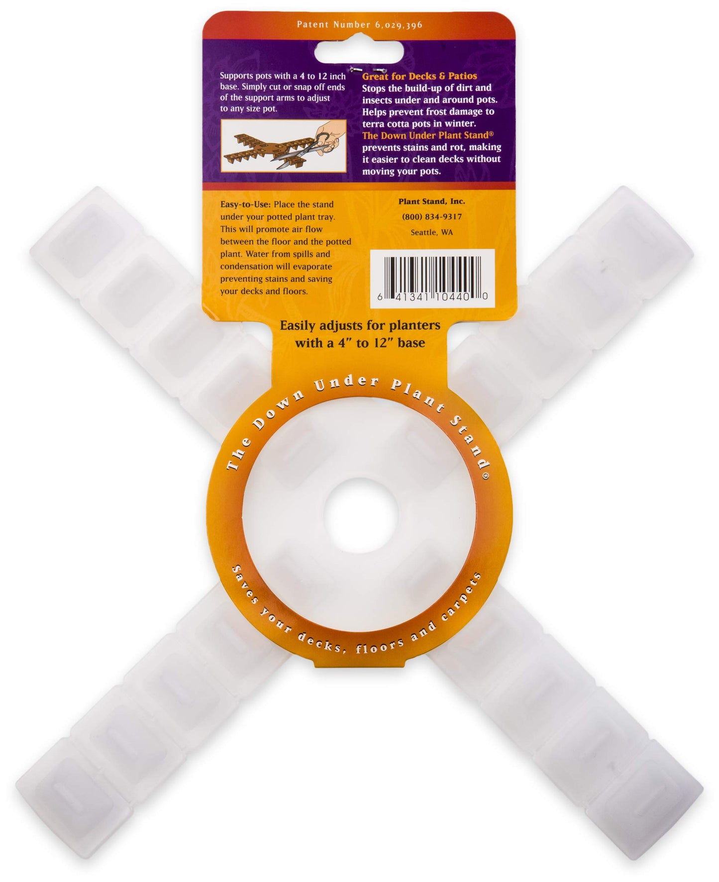 Bosmere Down Under Plant Stand,12", Clear