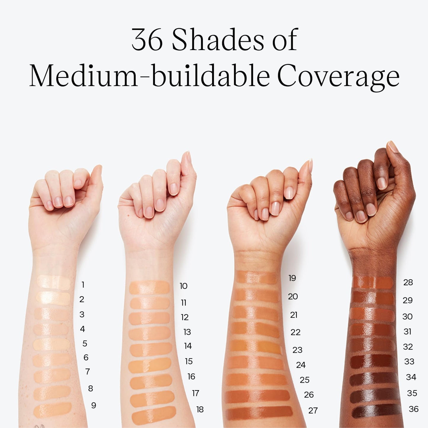 Saie Glowy Super Skin Tint Liquid Foundation - Weightless + Dewy Foundation with Lightweight Medium Coverage - Hydrating Face Makeup + Skin Care Serum Hybrid with Hyaluronic Acid - Shade 8 (1.01 oz)