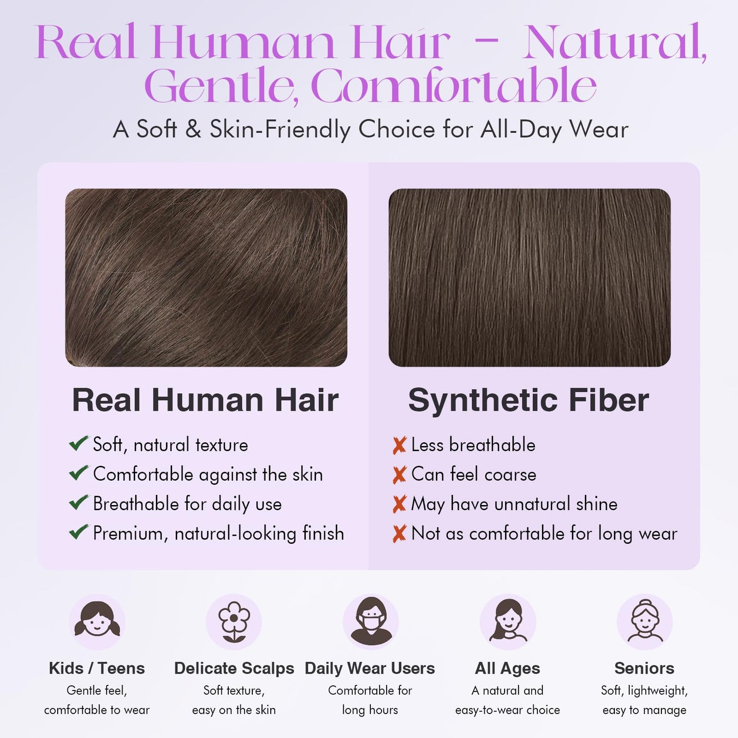 SOFEIYAN Human Hair Bun 100% Real Human Hair 16g Messy Bun Natural Tousled Stretchy Fluffy Donut Updo Elegant Chignon with Elastic Rubber Band Fake Bun Hair Piece for Women - Brown Mixed Light Blonde