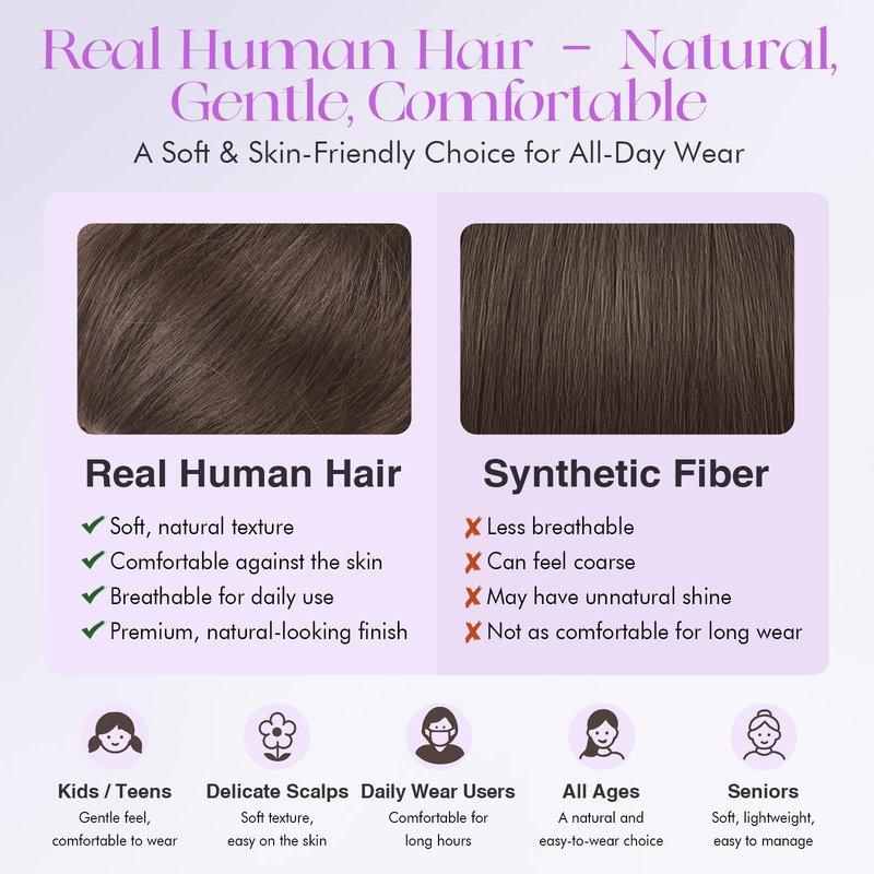 SOFEIYAN Human Hair Bun 100% Real Human Hair 16g Messy Bun Natural Tousled Stretchy Fluffy Donut Updo Elegant Chignon with Elastic Rubber Band Fake Bun Hair Piece for Women - Brown Mixed Light Blonde