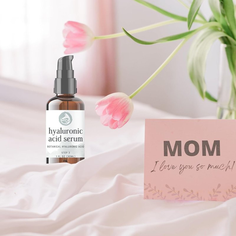 Hyaluronic Acid Face Serum - Hydrating Anti-Aging Formula with Vitamin C, E & Jojoba Oil | 1 Oz