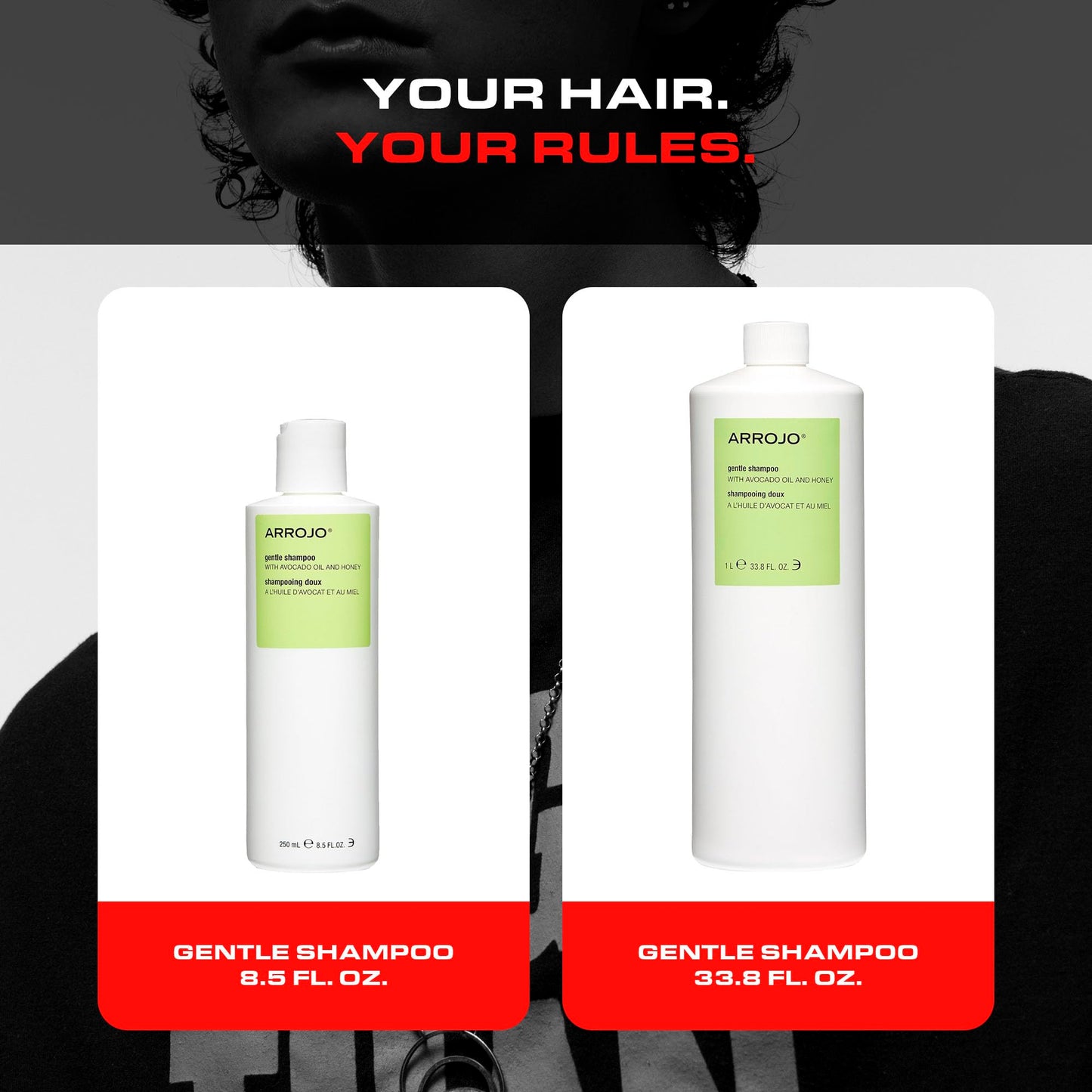 Arrojo Gentle Shampoo, 8.5oz – Sulfate Free Shampoo with Vitamin B5, Coconut, Avocado & Sesame Seed Oils – Moisturizing Cleanser for Keratin-Treated & Damaged Hair