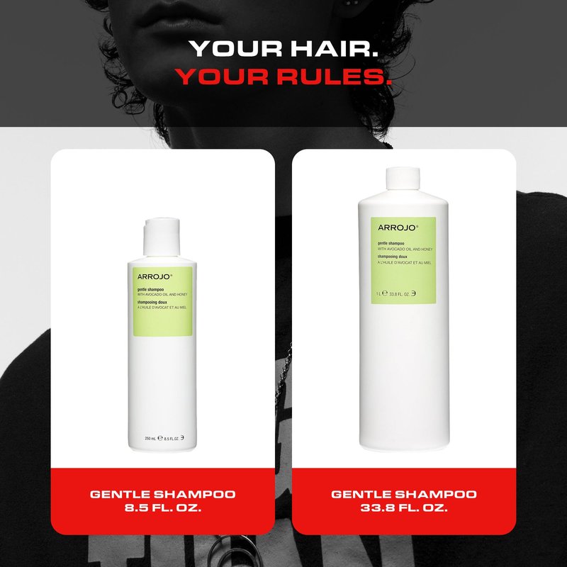 Arrojo Gentle Shampoo, 8.5oz – Sulfate Free Shampoo with Vitamin B5, Coconut, Avocado & Sesame Seed Oils – Moisturizing Cleanser for Keratin-Treated & Damaged Hair