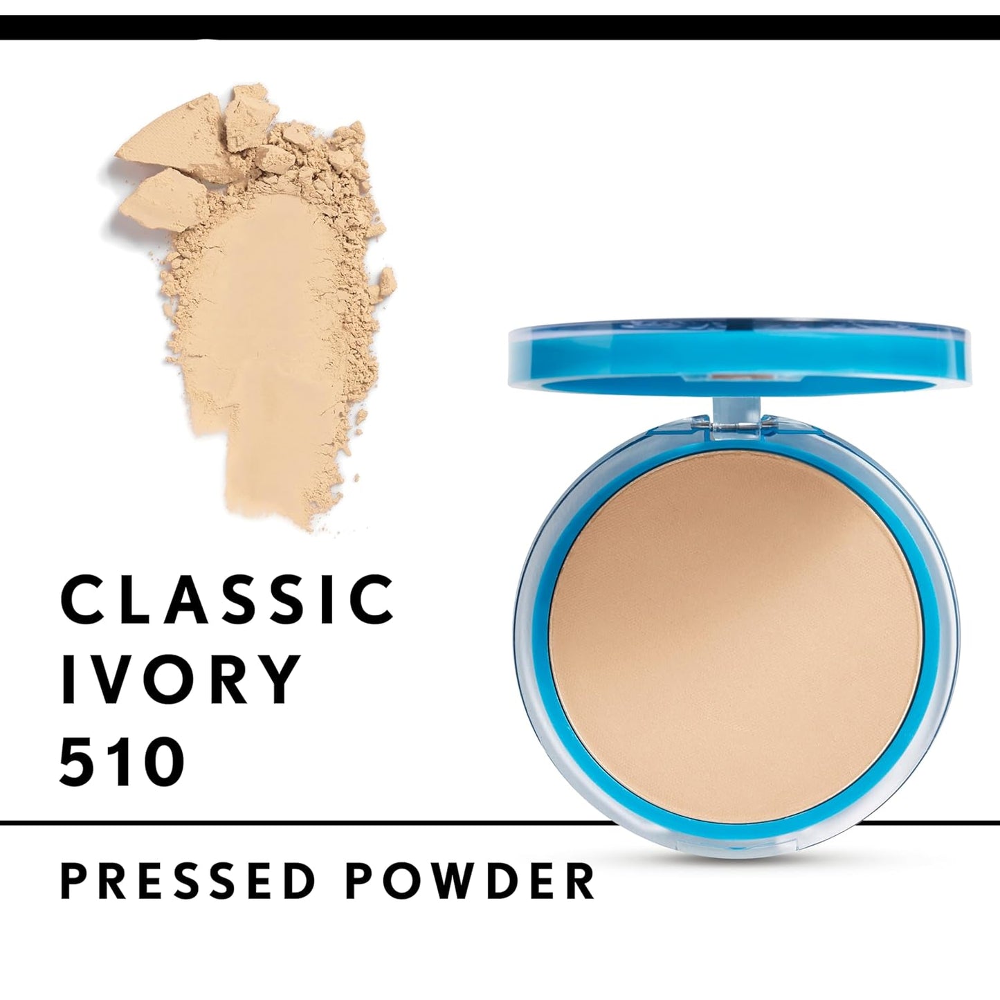 COVERGIRL Clean Matte Pressed Powder, Oil Control Powder, 1 container, .35 Fl Oz, Face Powder, Oil Free Loose Powder, Matte Finish, Lightweight, Shine Free Formula, Leaves Skin Smooth and Clean