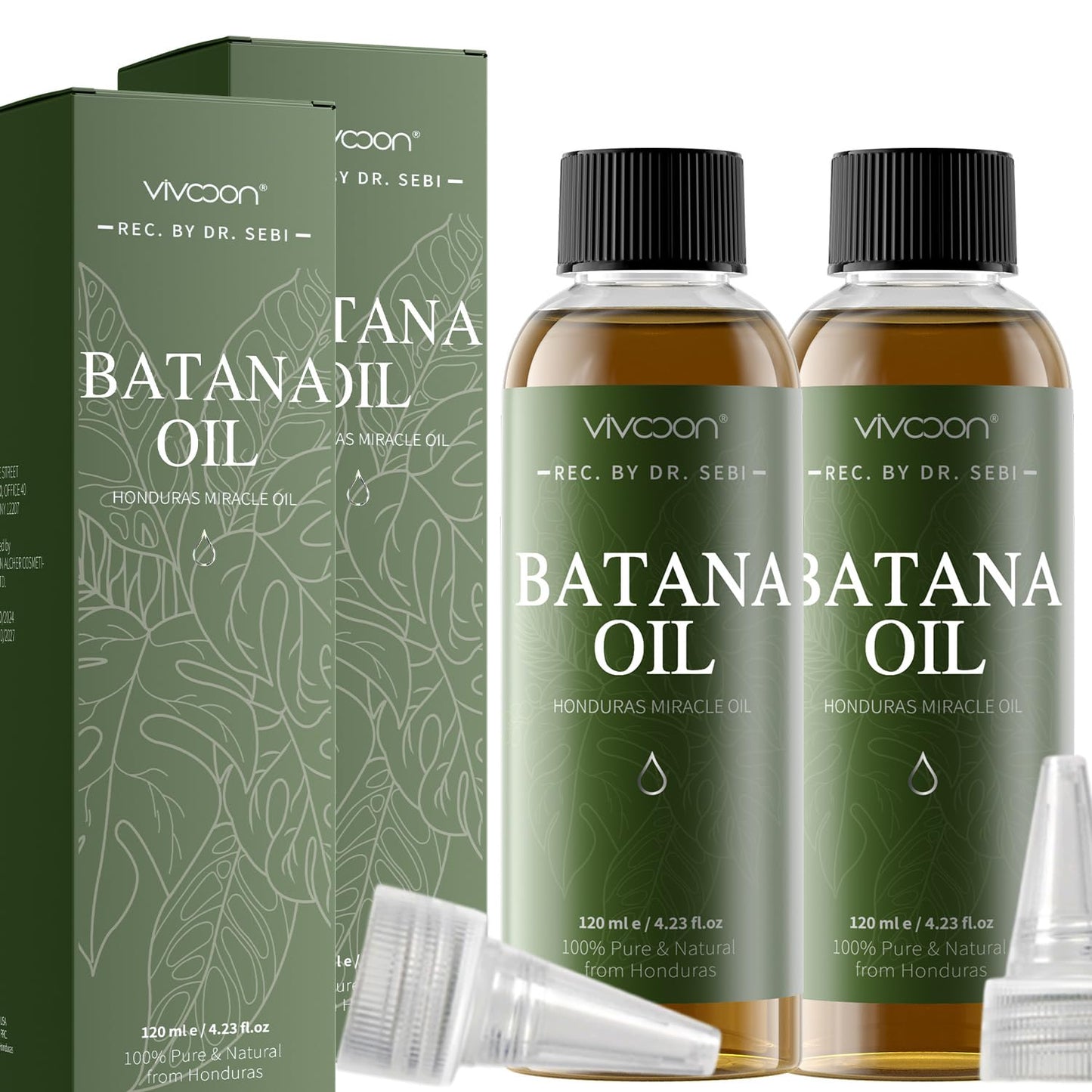 Vivccon Batana Oil Kit for Hair Growth, Pack of 2, Enhance Hair & Skin Radiance Wellness for Men & Women