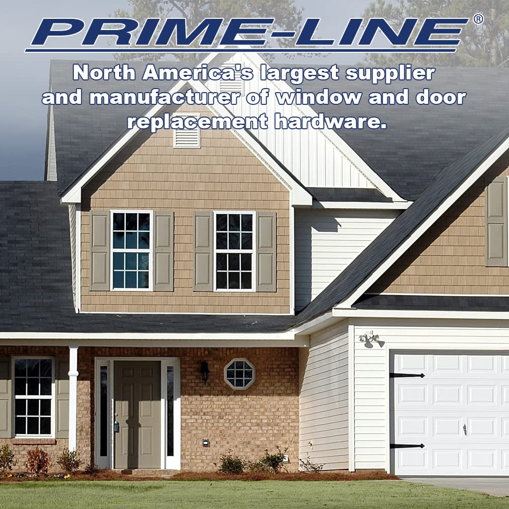 Prime-Line U 9862 Sliding Door Keyed Lock, Push-In – Replace Broken Parts and Add Additional Home Security, Painted Diecast Case, White Finish (Single Pack)
