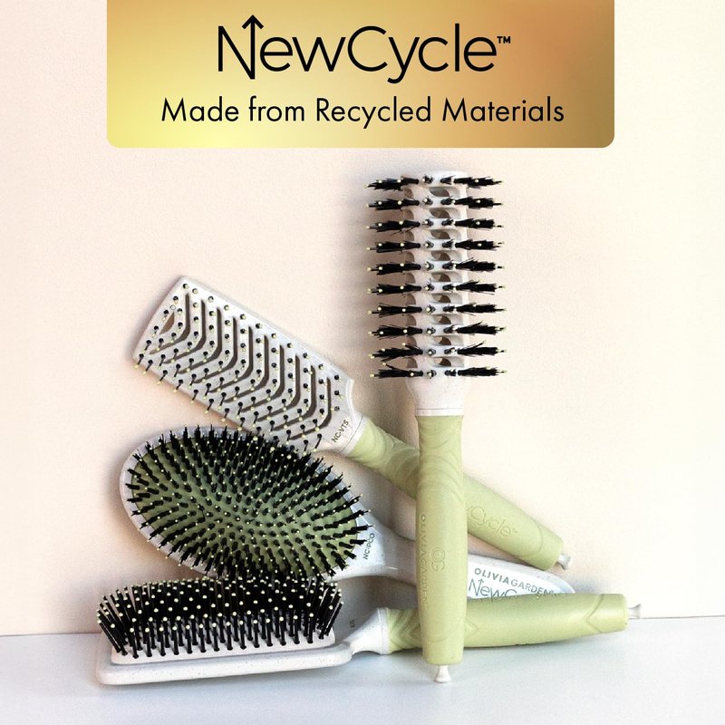 NewCycle Professional Hair Brush - Eco-Friendly Design for All Hair Types | Quick Styling & Long-Lasting Results