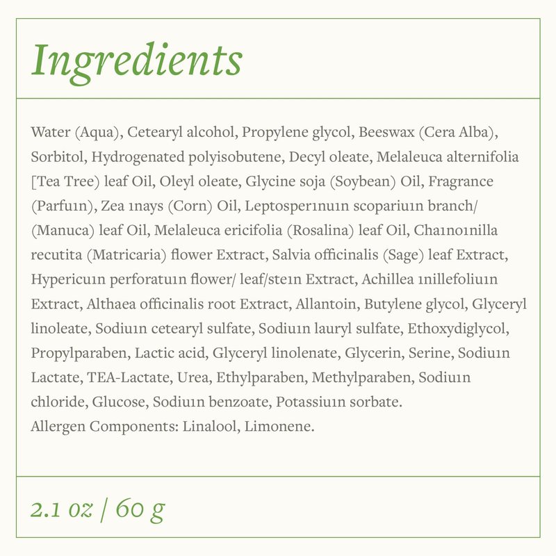 Swiss Just Tea Tree Oil, Manuka Honey and Rosalina Herbal Cream 60g.