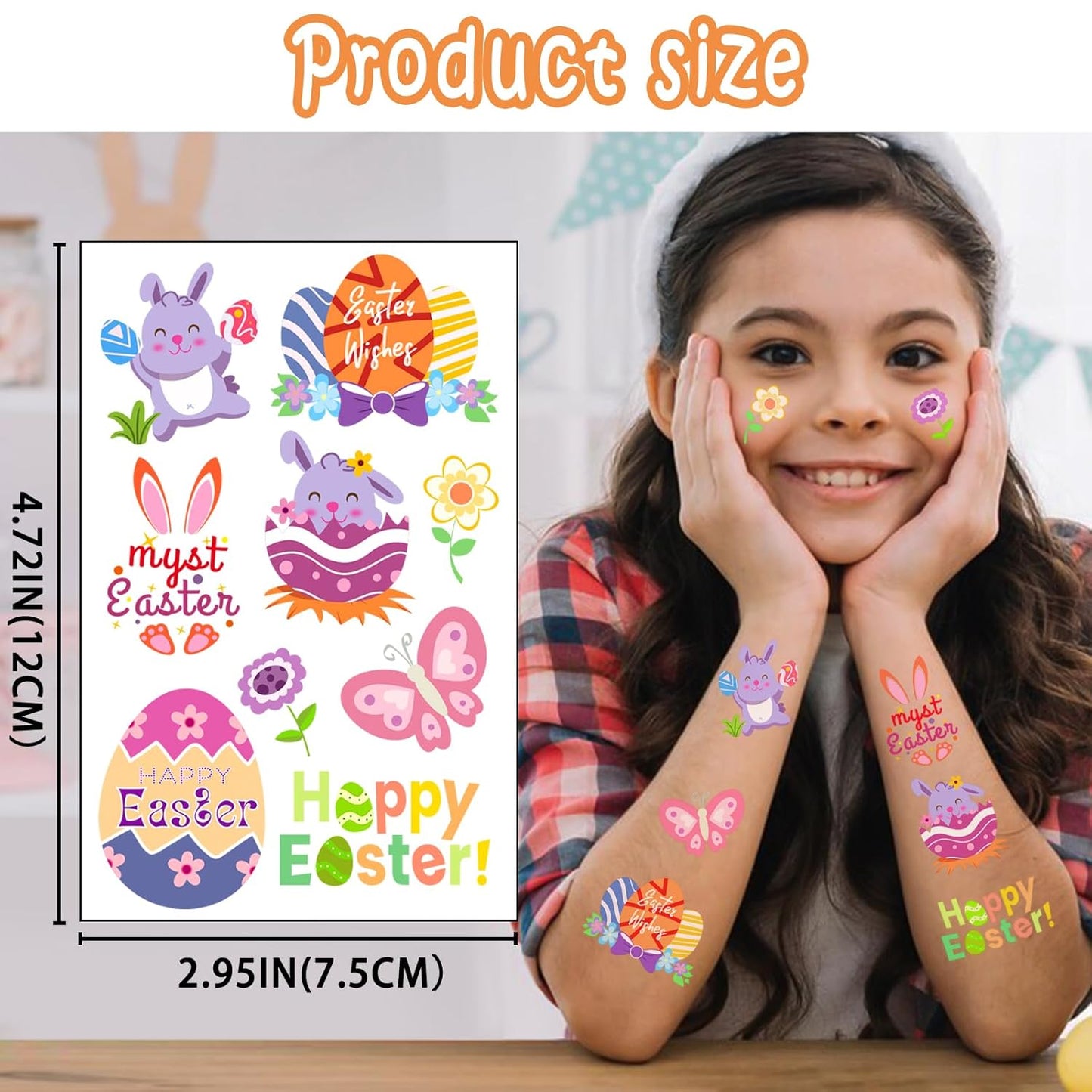 Waterproof Temporary Tattoos - 118pcs Groovy Fake Tattoo for Kids Birthday Party Supplies, Star Unicorn Smiley Rainbow Flower Candy Crown Arts and Crafts for Boys or Girls 6 7 8 9 10 11 12 years old