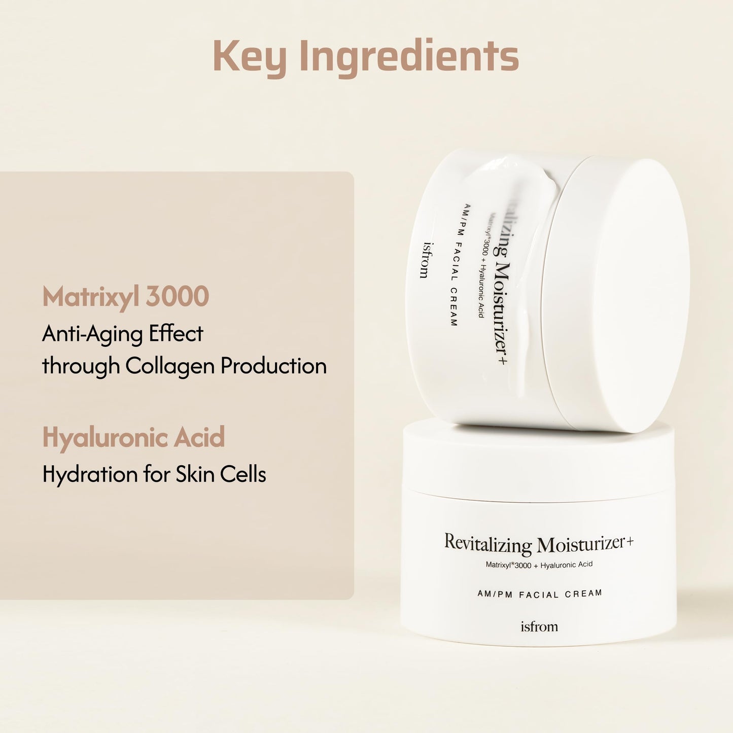 IS_FROM Revitalizing Moisturizer+, Korean Night Cream, Matrixyl 3000, Vegan
