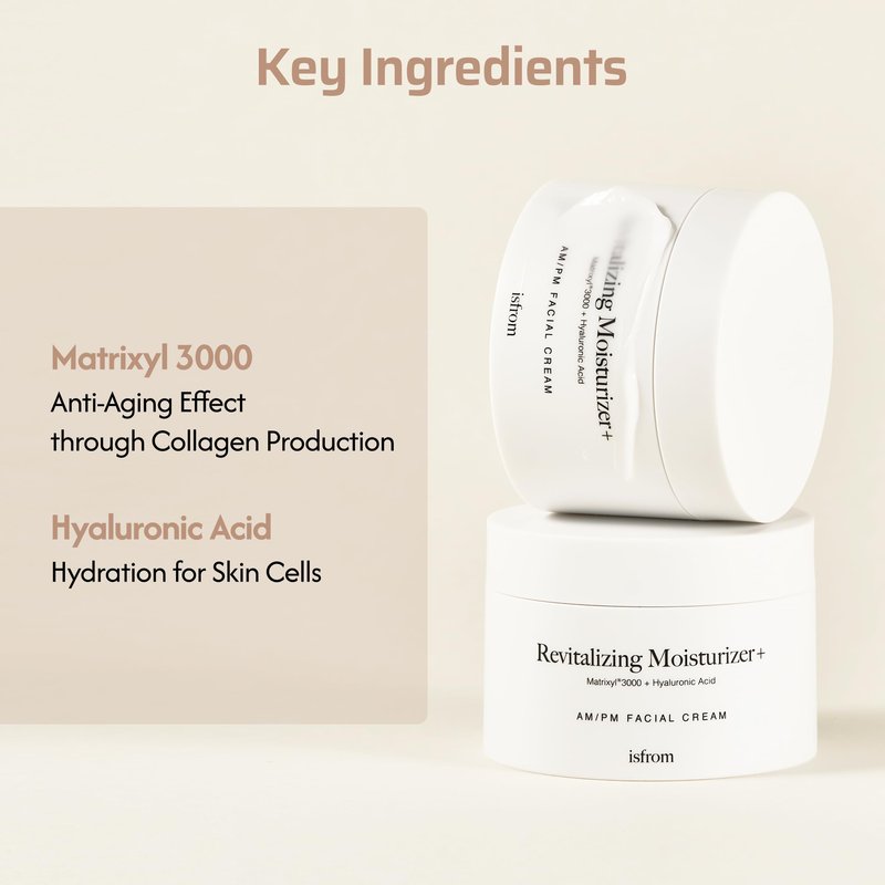 IS_FROM Revitalizing Moisturizer+, Korean Night Cream, Matrixyl 3000, Vegan