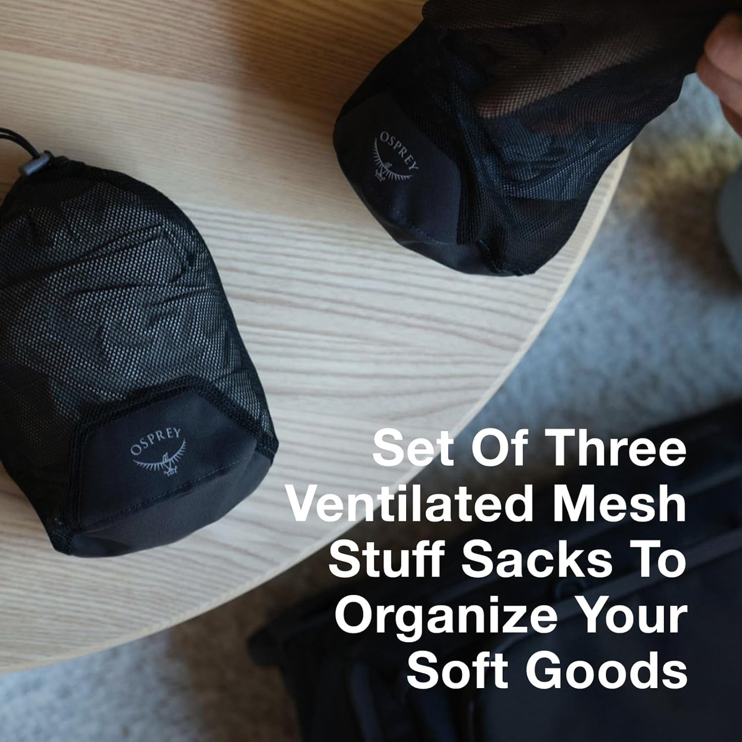 Osprey Daylite Packing Sack Set - Lightweight Mesh Storage Bags for Travel | 3 Sizes Available