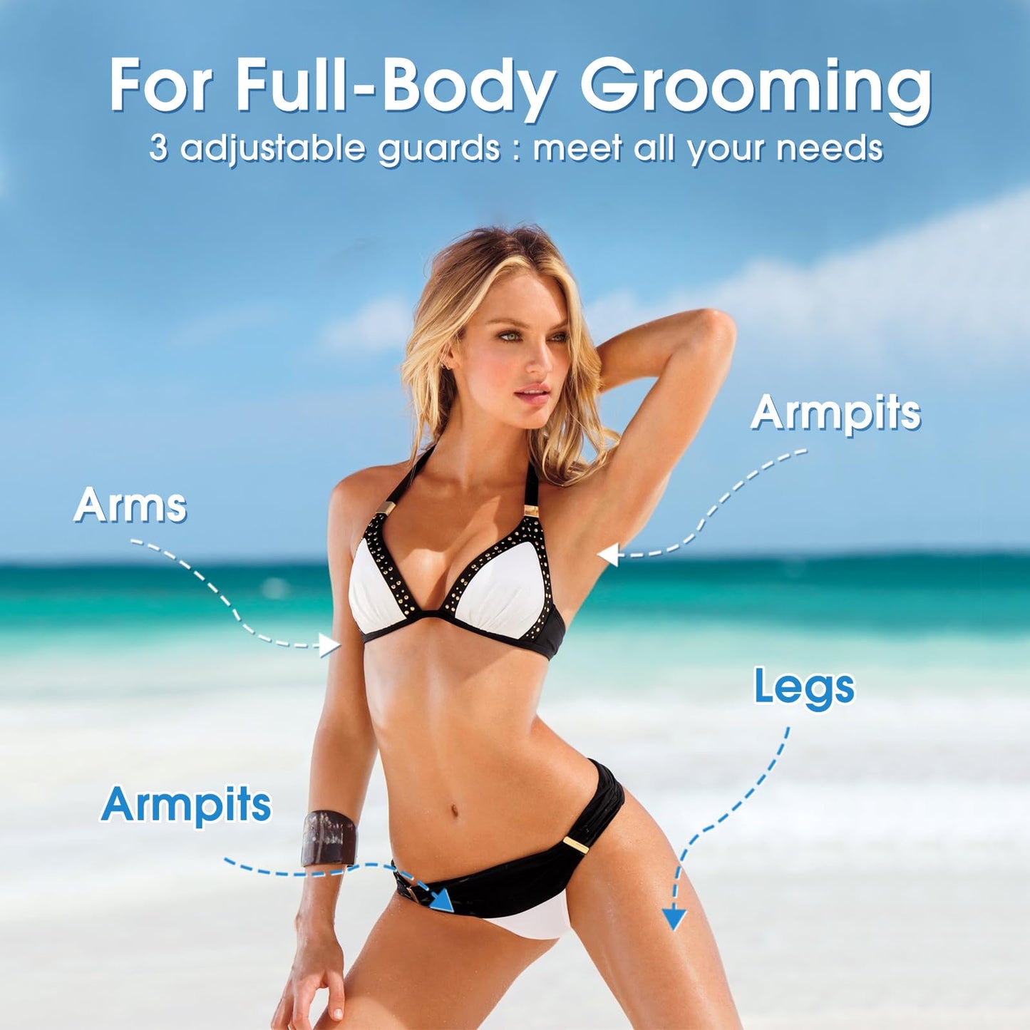 SavFinto Women Bikini & Pubic Hair Trimmer - Dual-Use Body Shaver for Men and Women | Multi-Area Facial & Body Hair Removal Tool