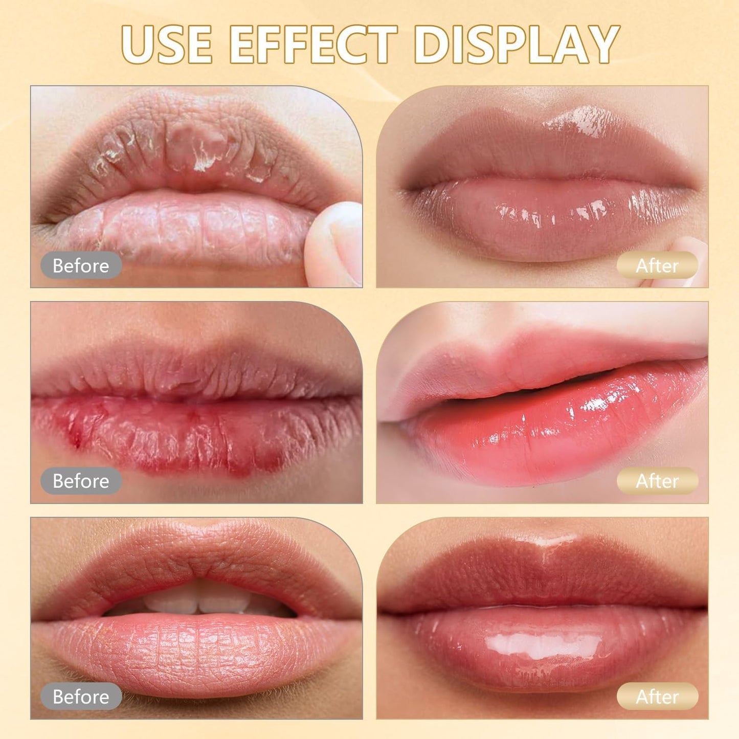 Color Changing Lipstick, Gold Crystal pH Color-Changing Lipstick 24HR Transferproof Lip Gloss,Moisturizing Tinted Lip Balm,Mother's Day & Birthday Gifts, Teacher Gifts for Women (2Count (Pack of 2))