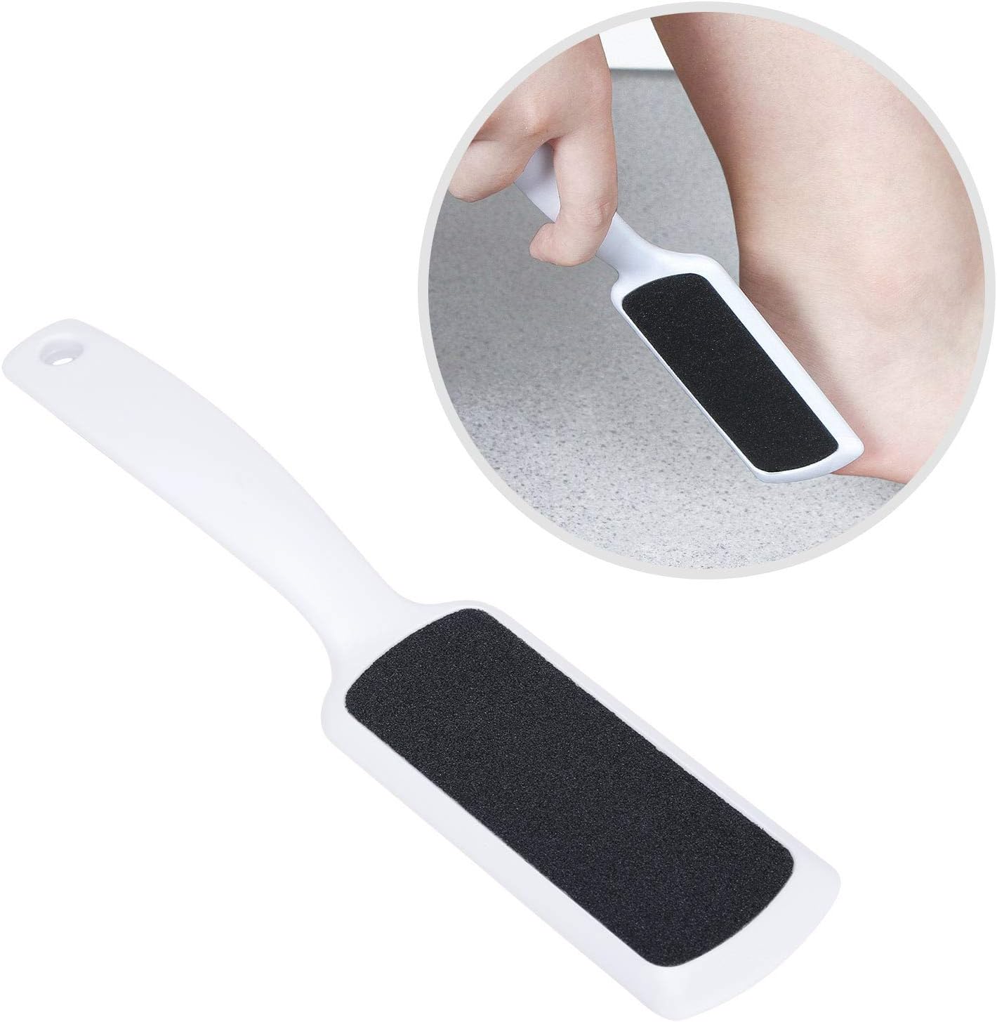 3 Pieces Colossal Foot Files Kit Foot Scrubber Foot Rasp and Double-Sided Heel Files Pedicure Tools Callus Remover Stainless Steel Feet Scraper Foot Grater for Dead Skin