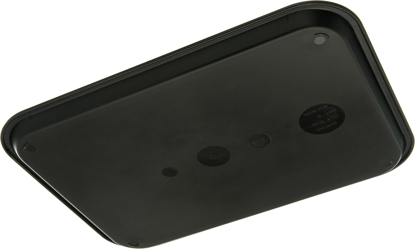 Carlisle FoodService Products CT121603 Café Standard Cafeteria / Fast Food Tray, 12" x 16", Black