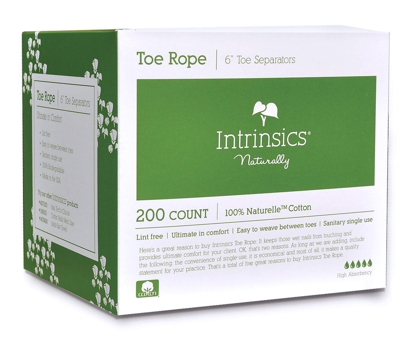 Toe Rope 6", Cotton Toe Separators