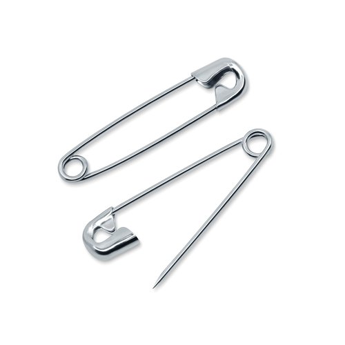 Dritz 72-10-65 Safety Pins, Nickel Plated Brass, Size 0 (15-Count)