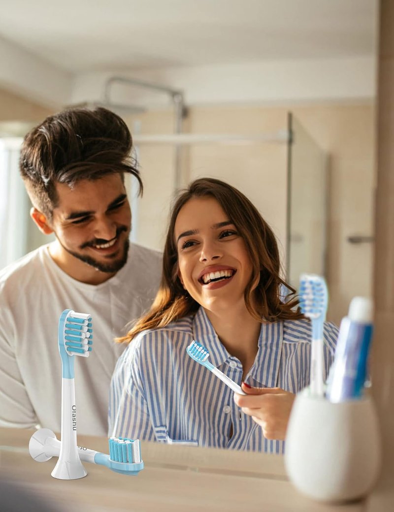 Replacement Toothbrush Heads for Philips Sonicare | 8-Pack Compatible with ProtectiveClean C3, G3, W3, C2, 4100, 9044 - White