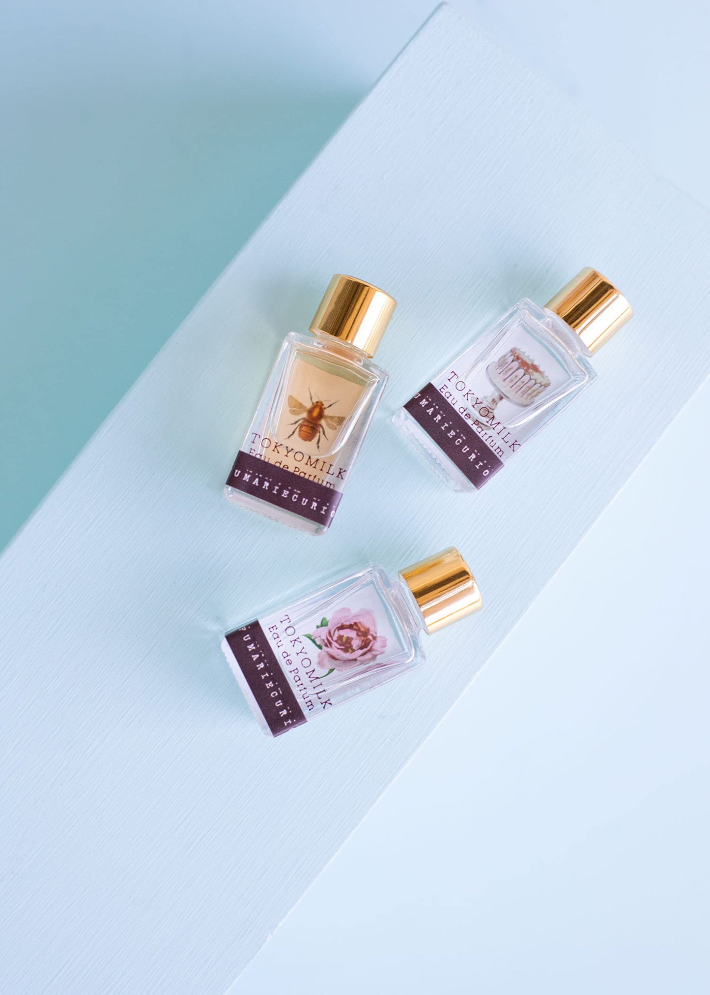 TOKYOMILK Little Lux EAU De PARFUM 3 Mini Gift Set Gin Rosewater, Honey & The Moon, Let Them Eat Cake