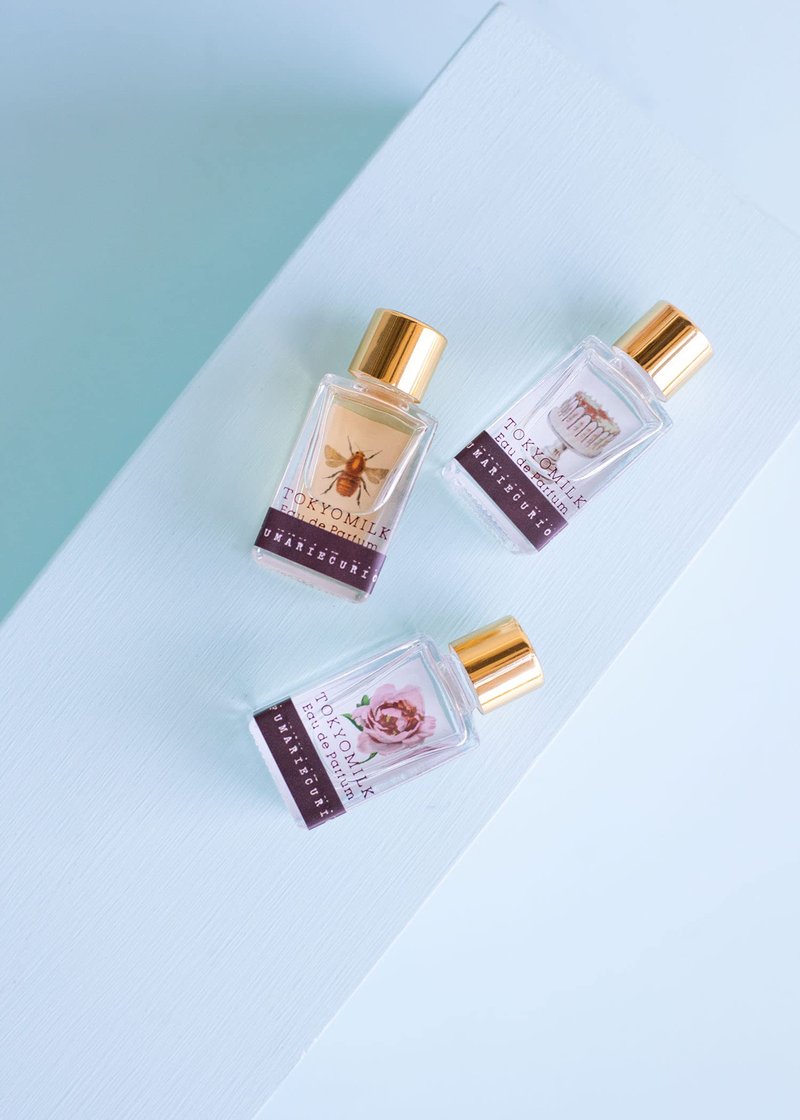 TOKYOMILK Little Lux EAU De PARFUM 3 Mini Gift Set Gin Rosewater, Honey & The Moon, Let Them Eat Cake