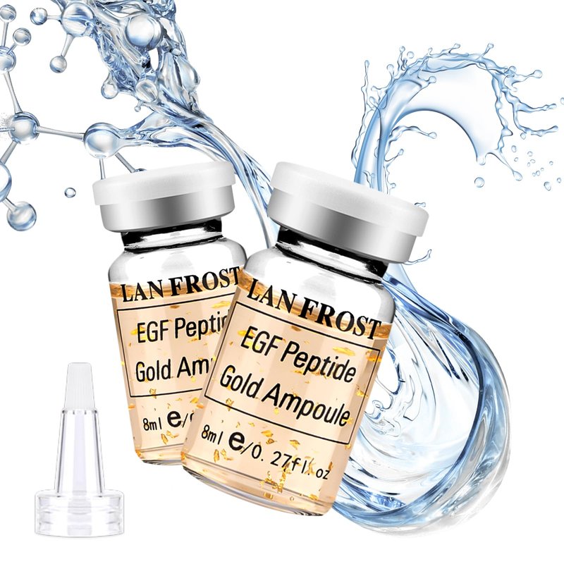 BB Booster Serum Kit Serum Hyaluronic Acid Essence Skin Care Kit, EGF Peptide Gold Ampoule 0.27oz 12 Vials,Facial Treatment Increases skin elasticity BB Radiance Facial Serums Kit