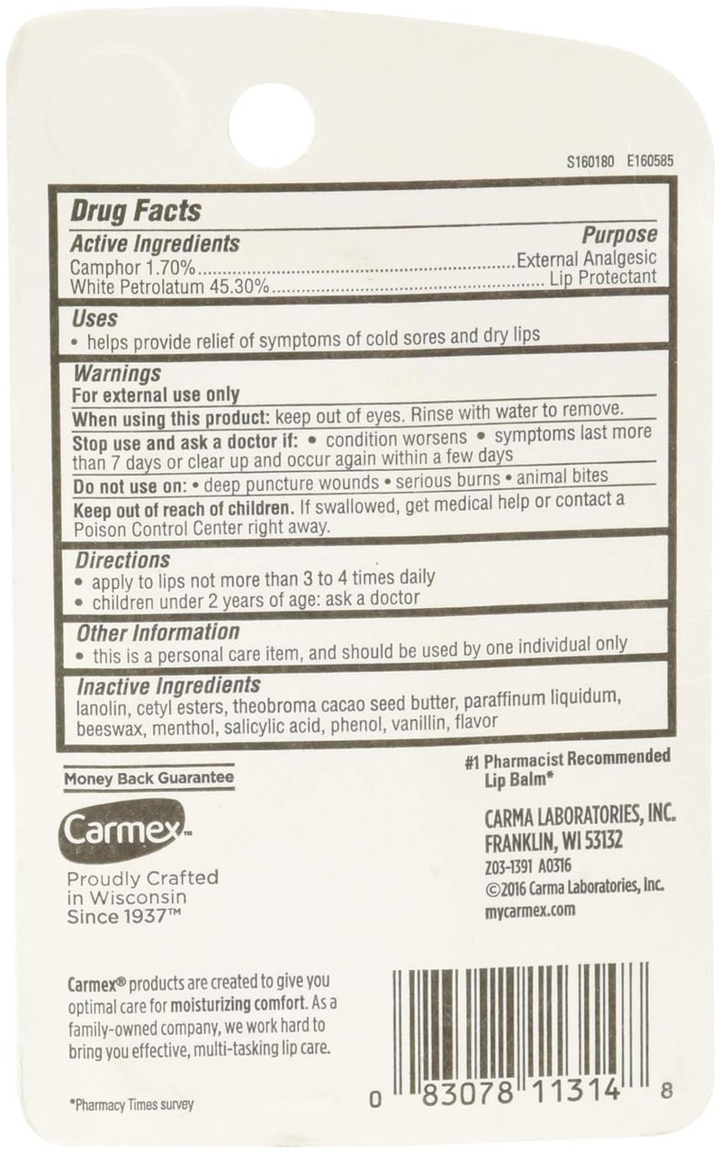 Carmex Lip Balm Tubes (Pack of 12) by Carmex