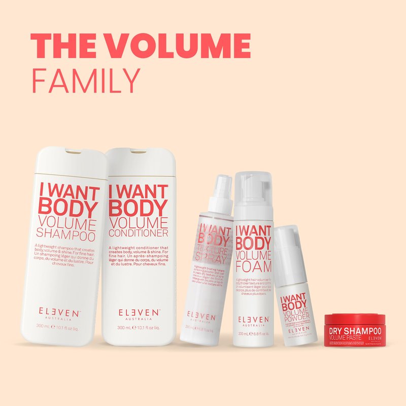 ELEVEN AUSTRALIA I Want Body Volume Shampoo for Women & Men - Volumizing & Thickening Shampoo for Fine Thin Hair, Adds Fullness & Thickness, Sulfate-Free Formula for Lightweight Hair - 10.1 fl oz