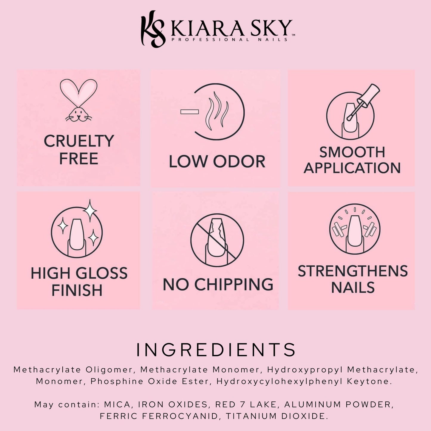 Kiara Sky Soak Off Gel Nail Polish 0.5 fl oz, ALLURE (G487)