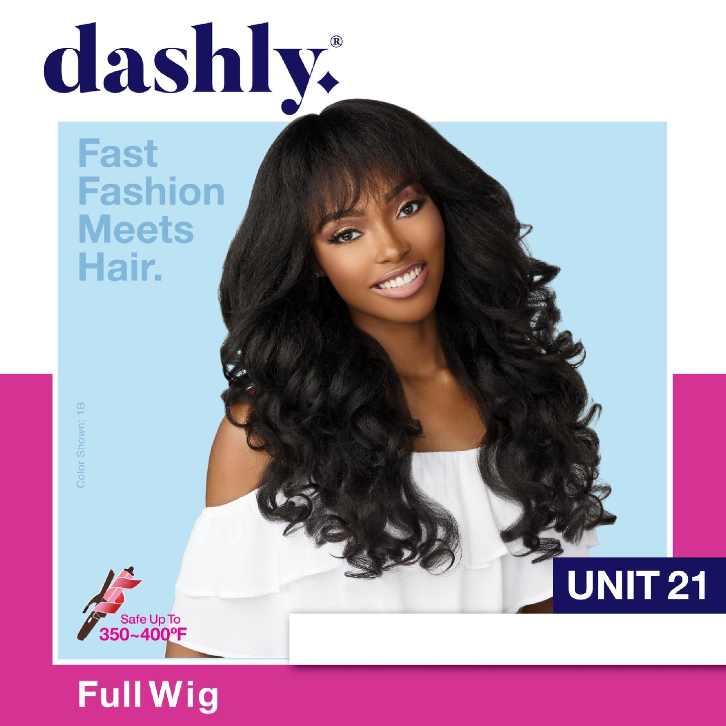 Sensationnel Dashly Wig - Unit 21 Non Lace Cap Ready to Wear Ear to Ear Lacepart Synthetic (BALAYAGECHOCOLATE)