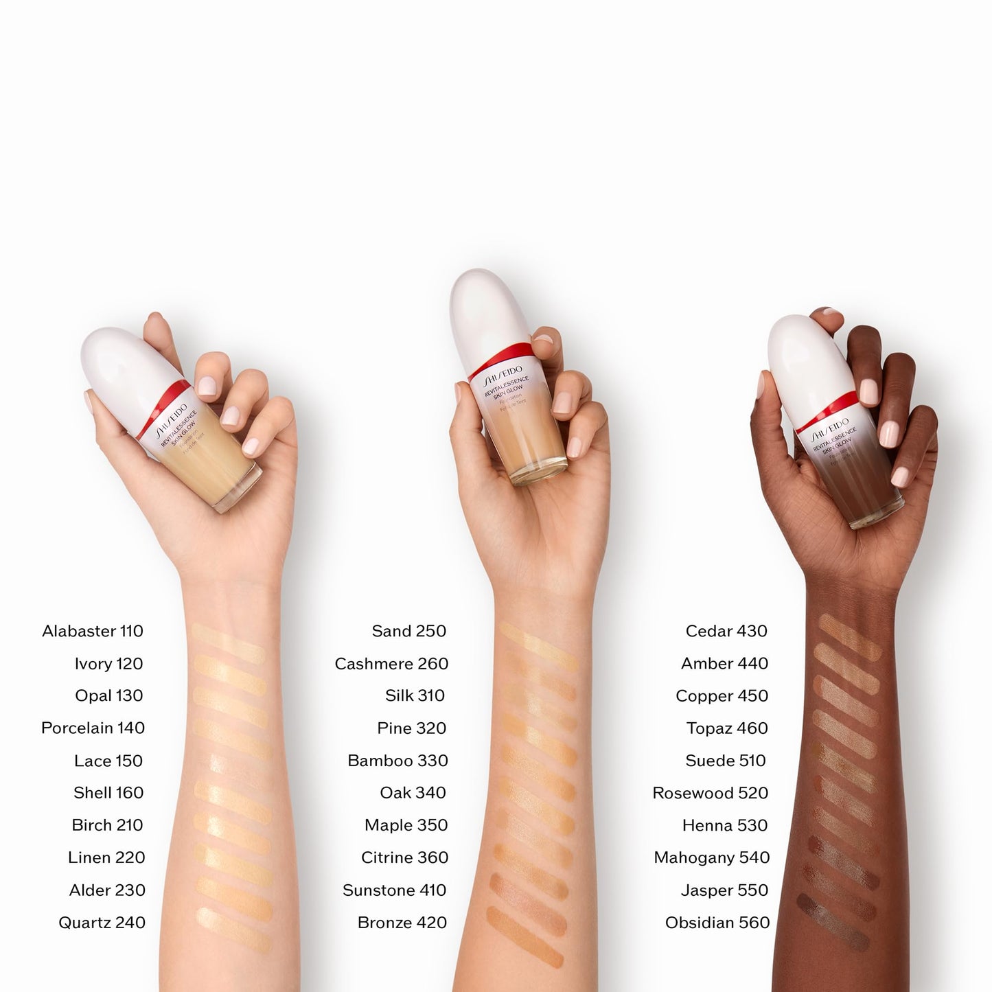 Shiseido RevitalEssence Skin Glow Foundation SPF 30, 360 Citrine - Buildable, Medium Coverage - 24-HR Hydration & 12-HR Wear - Transfer, Crease & Fade Resistant - Non-Comedogenic - All Skin Types
